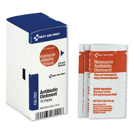 First Aid Only SmartCompliance Antibiotic Ointment, PK10 FAE-7021